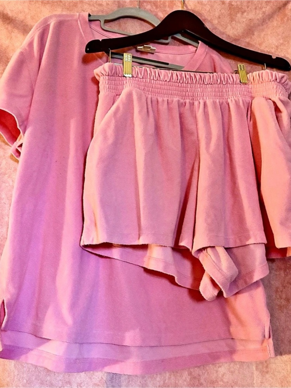 Jenni. Pink Matching Set Size- Shorts-XXL/Top-XL. Like New. 2 Piece Set.